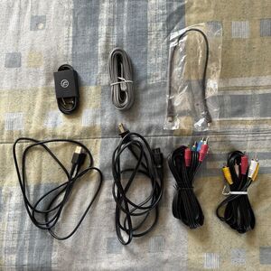 3 RCA Male to 3 RCA Male Cable + Ethernet Cable + USB Port + Ethernet Cable Pack